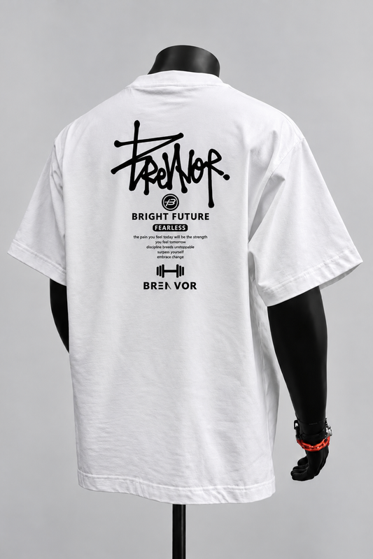 Tee-shirt Fearless - Coton 80% Jersey Top-notich - Unisexe Oversize Style