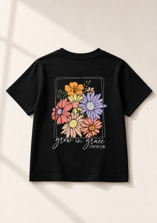 Tee-shirt Flowers - Unisexe Basic Style Top-notich Tissu Breathable 3Fleece 100% Coton