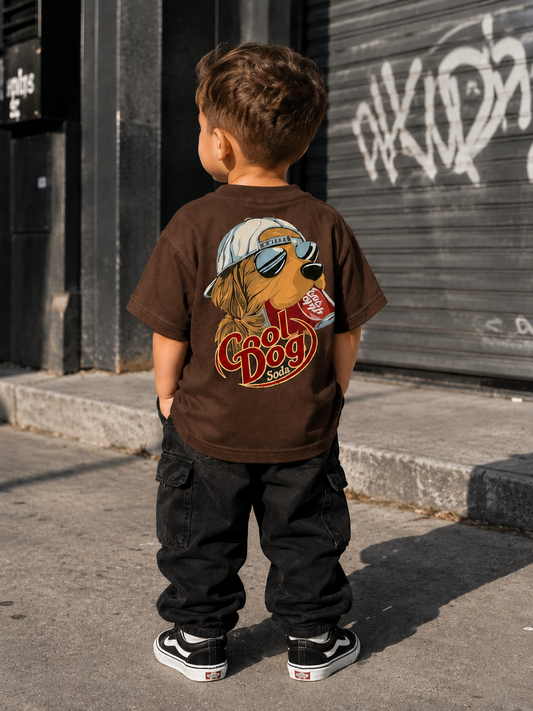 Tee-shirt Kids Cool Dog  - Unisexe Oversize Style Coton confortable wearing
