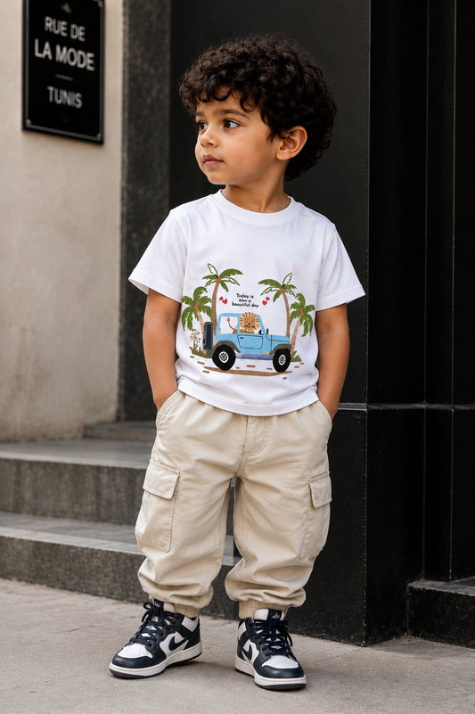 Tee-shirt Family Ride V1 - Unisexe Kids Perfect Wear Tissu Breathable