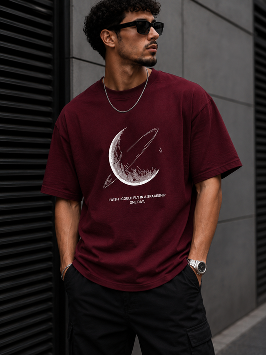 Tee-shirt space-ship Unisexe Oversize| Coton Top-notich