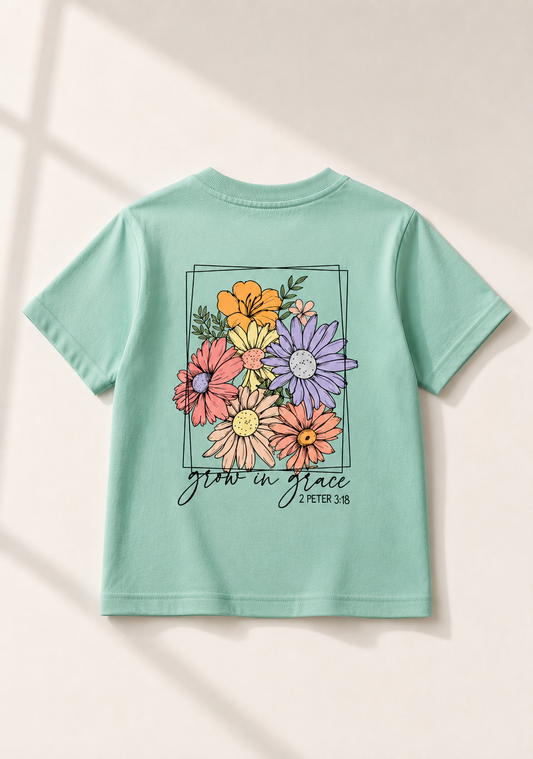 Tee-shirt Flowers - Unisexe Basic Style Top-notich Tissu Breathable 3Fleece 100% Coton