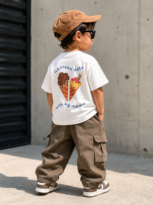 Tee-shirt Ice-cream Kids | 100% Coton Top-notich jersey Lourd