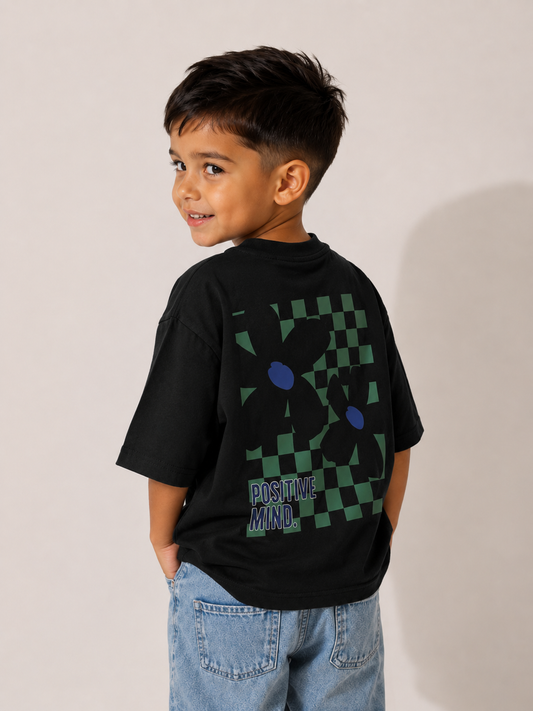 Tee-shirt Positive Mind - Unisexe Oversize Style Top-notich 100% Coton