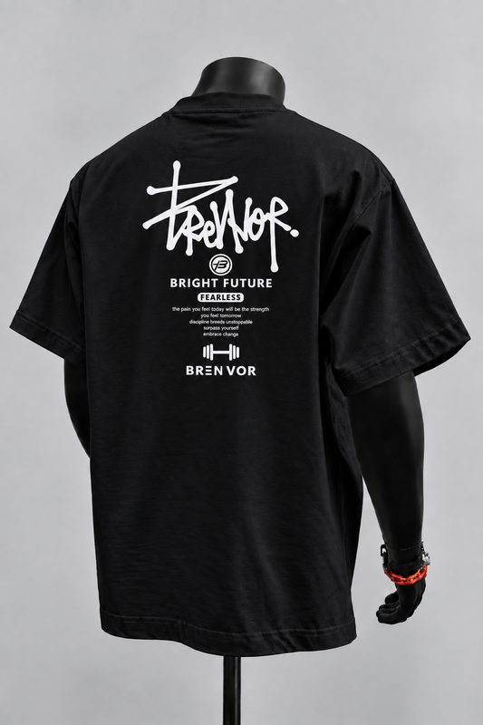 Tee-shirt Fearless - Coton 80% Jersey Top-notich - Unisexe Oversize Style