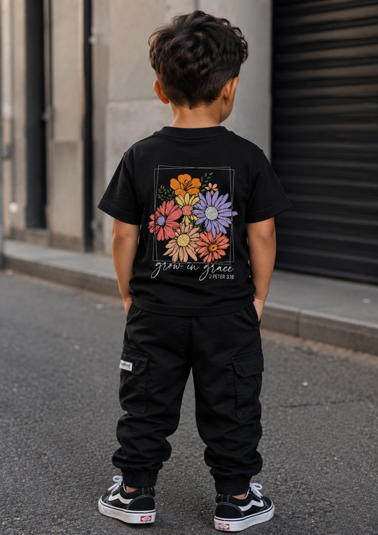 Tee-shirt Flowers - Unisexe Basic Style Top-notich Tissu Breathable 3Fleece 100% Coton