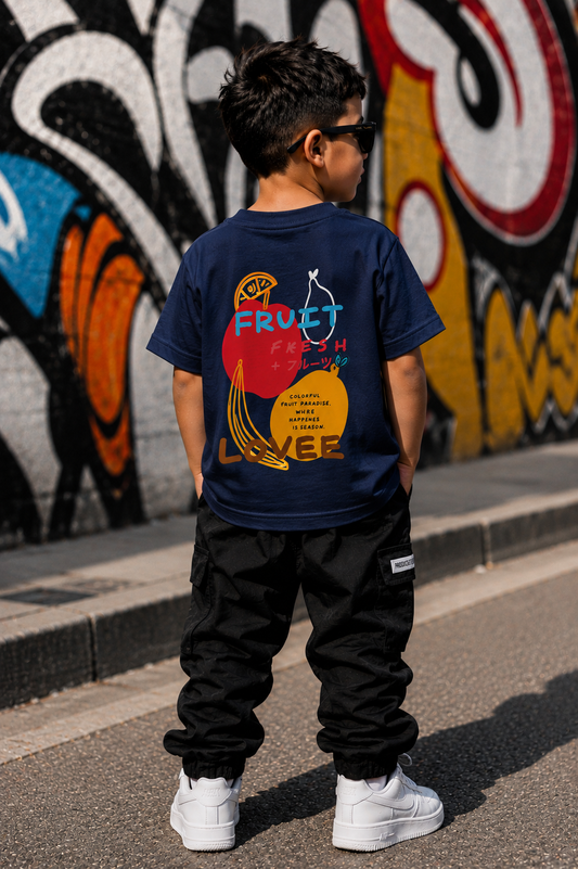 Tee-shirt Fruits - Unisexe  Oversize Top-notich jersey Lourd Confortable Wear 100% Coton