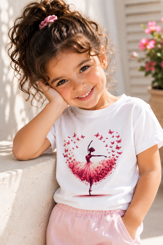Tee-shirt Heart For Her - 100% jersey | Lourd Top-notich Tissu