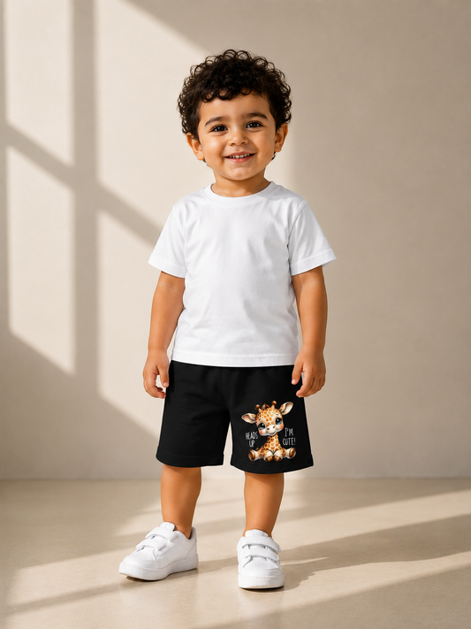 Bermuda giraffe Unisexe - 100% Coton Confortable Wear Jersey Top-notich