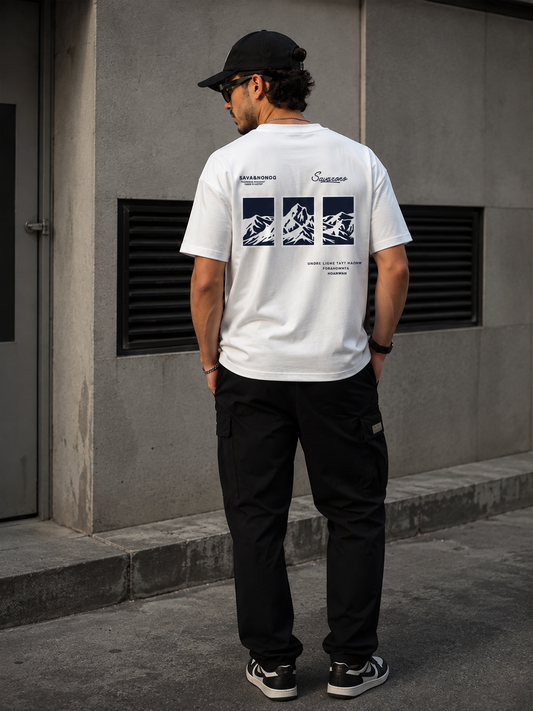 Tee-shirt savarono Unisexe - tissu doux style oversize