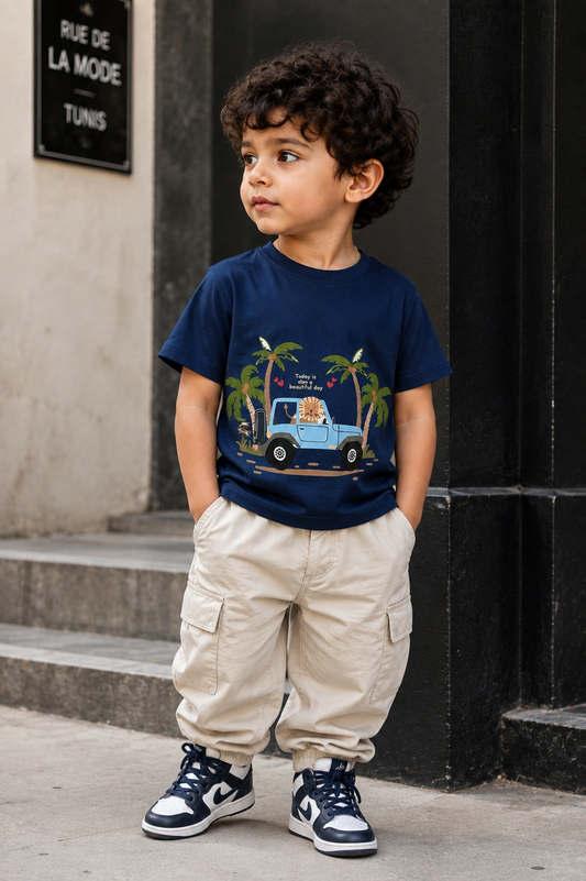 Tee-shirt Family Ride V1 - Unisexe Kids Perfect Wear Tissu Breathable