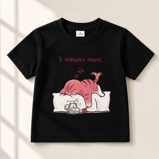 Teesh Sleepy Cat- Unisexe Coton confortable wearing| 100% Coton