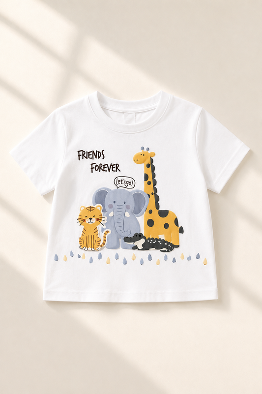 Tee-shirt Friends kids 4ever - Unisexe Oversize Top-notich jersey Lourd Confortable