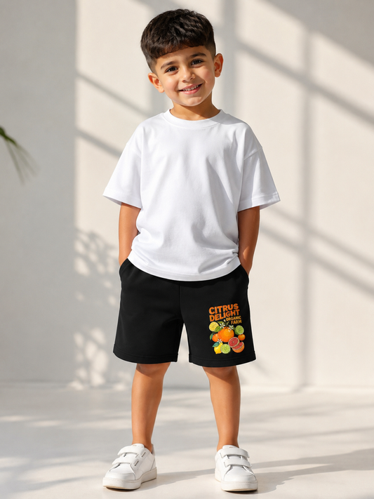 Bermuda Citrus Delight Unisexe - Jersey Coton confortable wearing