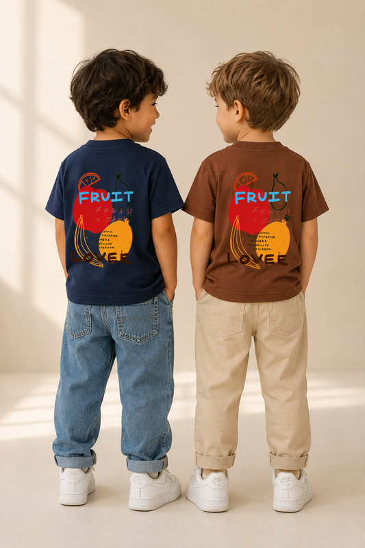 Tee-shirt Fruits - Unisexe  Oversize Top-notich jersey Lourd Confortable Wear 100% Coton